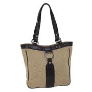 Pre-owned Canvas handbags Salvatore Ferragamo Pre-owned , Beige , Dame...