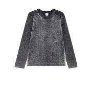 Zuurwassen Wol-Mohair Sweater PS By Paul Smith , Gray , Heren