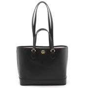 Pre-owned Leather gucci-bags Gucci Vintage , Black , Dames