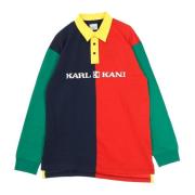 Retro Block Rugby Polo Shirt Karl Kani , Multicolor , Heren