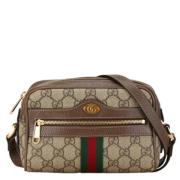 Pre-owned Leather gucci-bags Gucci Vintage , Beige , Dames