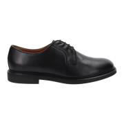 Heren leren veterschoenen Nerogiardini , Black , Heren