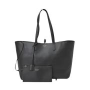 Pre-owned Leather shoulder-bags Yves Saint Laurent Vintage , Black , D...