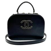 Pre-owned Leather chanel-bags Chanel Vintage , Black , Dames