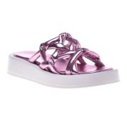 Sandal in pink eco-leather Baldinini , Pink , Dames