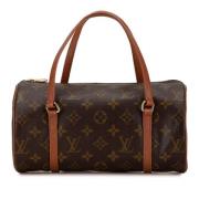 Pre-owned Canvas handbags Louis Vuitton Vintage , Brown , Dames