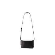 Ivoor Leren Crossbody Tas met Verstelbare Band Marni , White , Dames