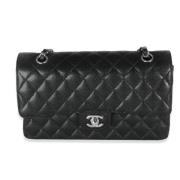 Pre-owned Leather chanel-bags Chanel Vintage , Black , Dames