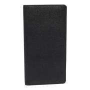 Pre-owned Leather wallets Louis Vuitton Vintage , Black , Dames