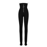 Strapless Skinny Cut Jumpsuit The Attico , Black , Dames