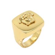 Pre-owned Metal rings Versace Pre-owned , Yellow , Dames