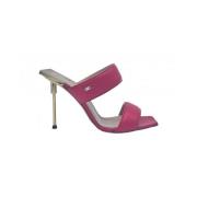 Gouden Stiletto Sandaal van Nappaleer Elisabetta Franchi , Pink , Dame...