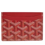 Pre-owned Coated canvas wallets Goyard Vintage , Red , Dames