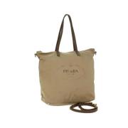 Pre-owned Nylon prada-bags Prada Vintage , Beige , Dames