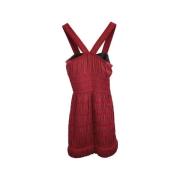 Pre-owned Silk dresses Alaïa Pre-owned , Red , Dames