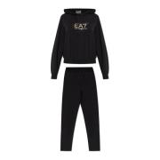 Trainingspak set: sweatshirt en broek Emporio Armani EA7 , Black , Dam...