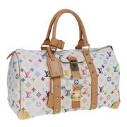 Pre-owned Canvas louis-vuitton-bags Louis Vuitton Vintage , White , Da...