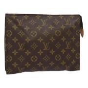 Pre-owned Canvas pouches Louis Vuitton Vintage , Brown , Dames