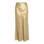 Goud Metallic Hoge Taille Rok Part Two , Yellow , Dames