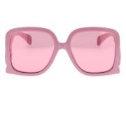 Stijlvolle zonnebril met uniek ontwerp Gucci , Pink , Dames