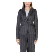 Herfst/Winter Donna Blazer Ichi , Gray , Dames