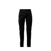 Zwarte Cargo Broek met Waterafstotende Behandeling C.p. Company , Blac...