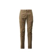 Corduroy Stretch Broek met Cargo Zak C.p. Company , Brown , Heren