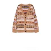 Jacquard Cardigan met Oversized Pasvorm Max Mara , Multicolor , Dames