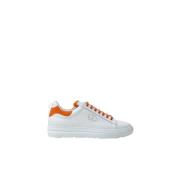 Witte Leren Sneakers Klassieke Stijl Pantofola d'Oro , White , Heren