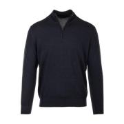 Blauwe Sweater Half Zip Stijl Paul & Shark , Blue , Heren