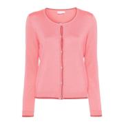 Stijlvolle Gebreide Cardigan voor Vrouwen Liu Jo , Pink , Dames