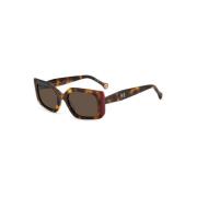 Rode Havana zonnebril met bruine lenzen Carolina Herrera , Brown , Uni...