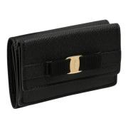 Kleine Continental Vara Portemonnee Salvatore Ferragamo , Black , Dame...