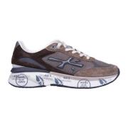 Bruine Sneakers met reliëflogo Premiata , Brown , Heren