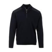 Blauwe Sweater Half Zip Stijl Paul & Shark , Blue , Heren