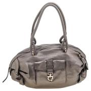 Pre-owned Leather shoulder-bags Salvatore Ferragamo Pre-owned , Gray ,...