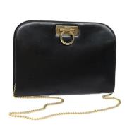 Pre-owned Leather shoulder-bags Salvatore Ferragamo Pre-owned , Black ...