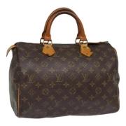 Pre-owned Canvas handbags Louis Vuitton Vintage , Brown , Dames