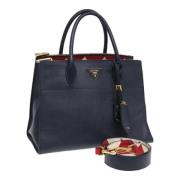 Pre-owned Leather prada-bags Prada Vintage , Blue , Dames