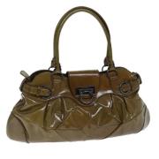 Pre-owned Fabric handbags Salvatore Ferragamo Pre-owned , Brown , Dame...