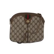 Pre-owned Leather gucci-bags Gucci Vintage , Beige , Dames