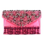 Pre-owned Satin clutches Valentino Vintage , Pink , Dames