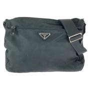 Pre-owned Canvas crossbody-bags Prada Vintage , Black , Dames