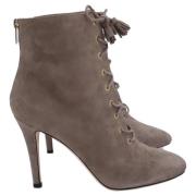 Pre-owned Suede boots Jimmy Choo Pre-owned , Brown , Dames