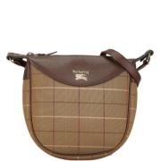 Pre-owned Leather shoulder-bags Burberry Vintage , Brown , Dames