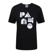 Art Deco Logo Print T-shirt Patou , Black , Dames