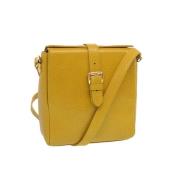 Pre-owned Leather shoulder-bags Versace Pre-owned , Yellow , Dames