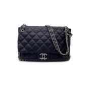 Pre-owned Leather chanel-bags Chanel Vintage , Black , Dames