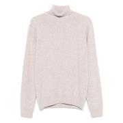 Kasjmierwol Coltrui Sweater Barba , Beige , Heren