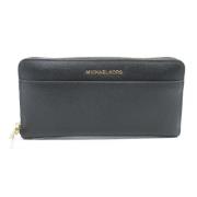 Pre-owned Leather wallets Michael Kors Pre-owned , Black , Dames